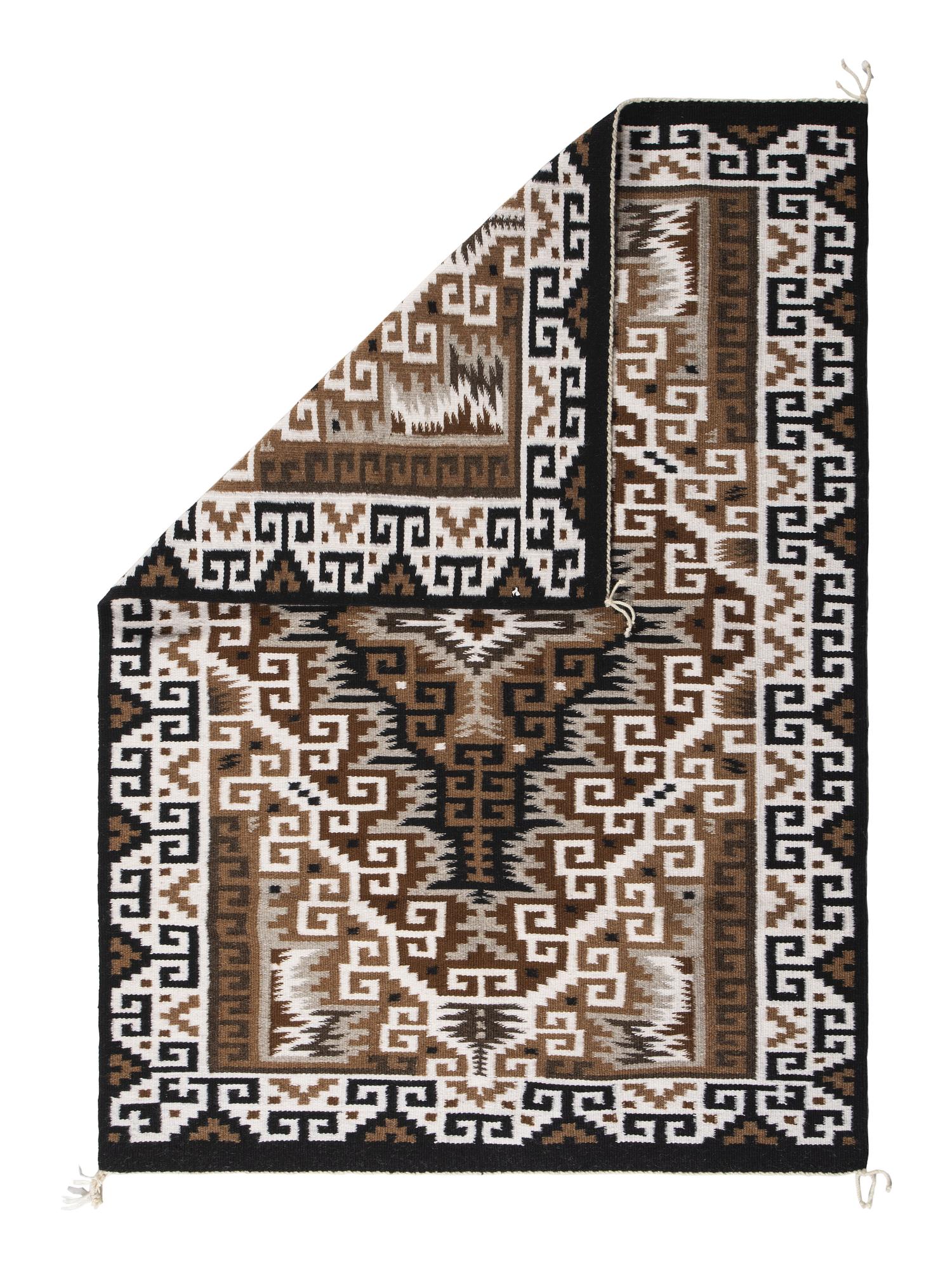 Navajo Two Grey Hills Weaving / Rug