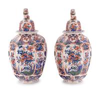 A Pair of Delft Earthenware Jars