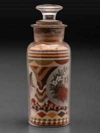 An Andrew Clemens (American, 1857-1894) Eagle Sand Bottle