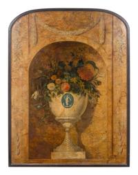 A French Painted Canvas Panel