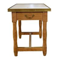 A Petite Baker's Table 36.5" W x 24.5" D x 30.5" H — France, Circa 1900