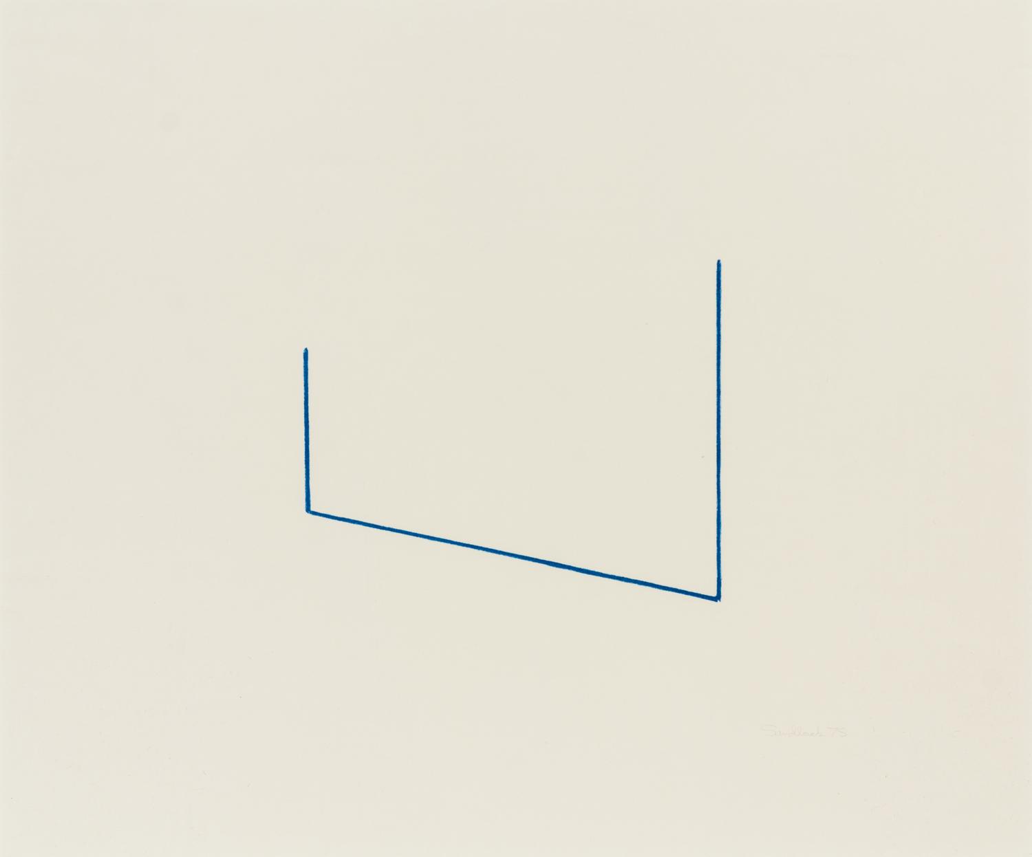Fred Sandback, (American, 1943-2003), Untitled, 1975