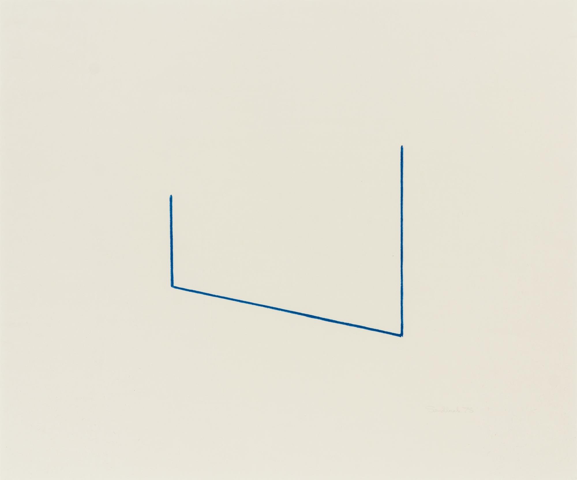 Fred Sandback, (American, 1943-2003), Untitled, 1975
