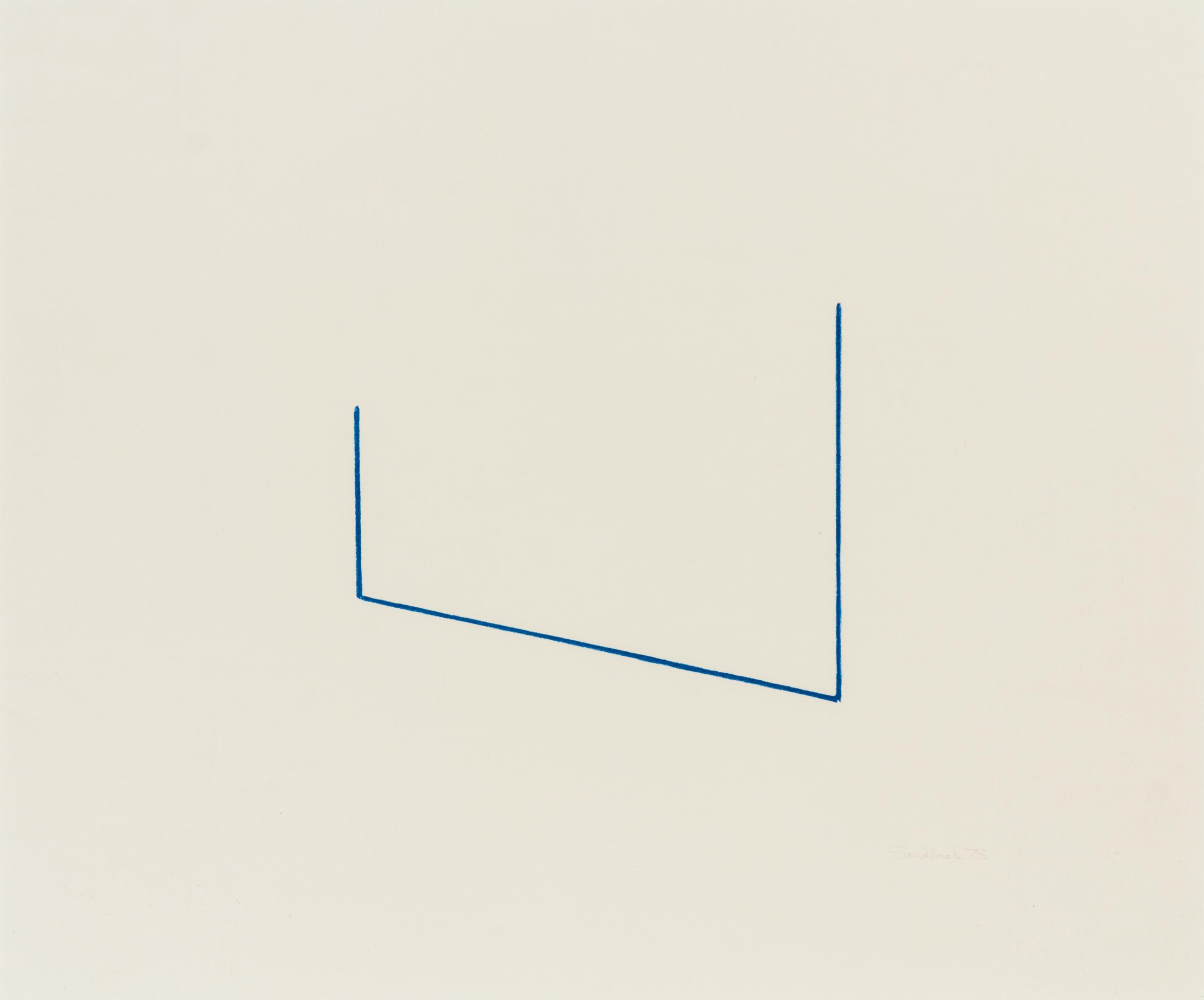 Fred Sandback, (American, 1943-2003), Untitled, 1975