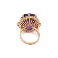 AMETHYST AND DIAMOND RING