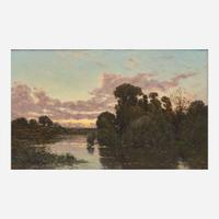 Hippolyte Camille Delpy (French, 1842–1910) River Landscape