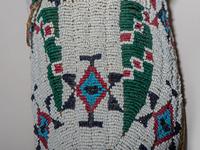 Cheyenne Beaded Buffalo Hide Moccasins