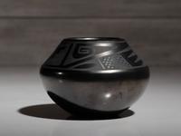 Pottery Jar with High Gunmetal Finish June 1969