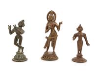 Three Indian Figures of Standing Deities