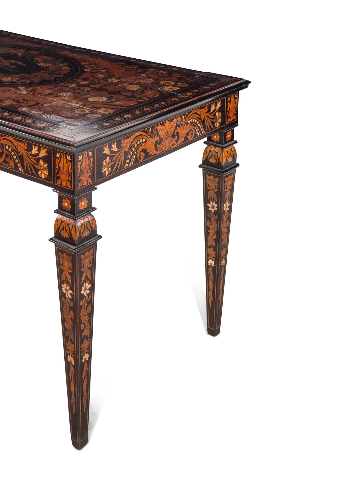 A North Italian Marquetry Center Table