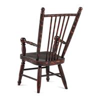 A Classical Paint Decorated Turned Child's Chair