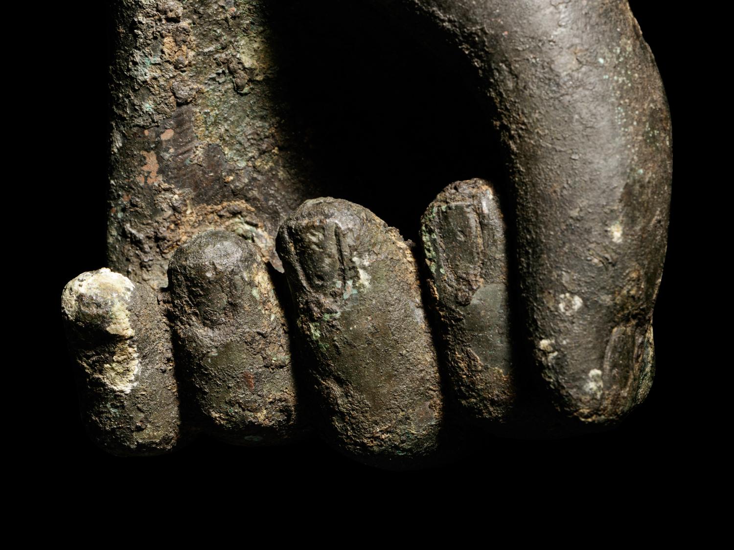 A Roman Bronze Left Hand