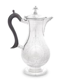 An English Silver-Plate Coffee Pot