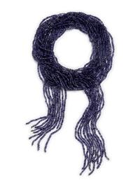 IOLITE BEAD SCARF STYLE NECKLACE
