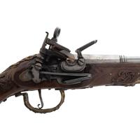 Contemporary Cased Spanish Miquelet-Style Pistols