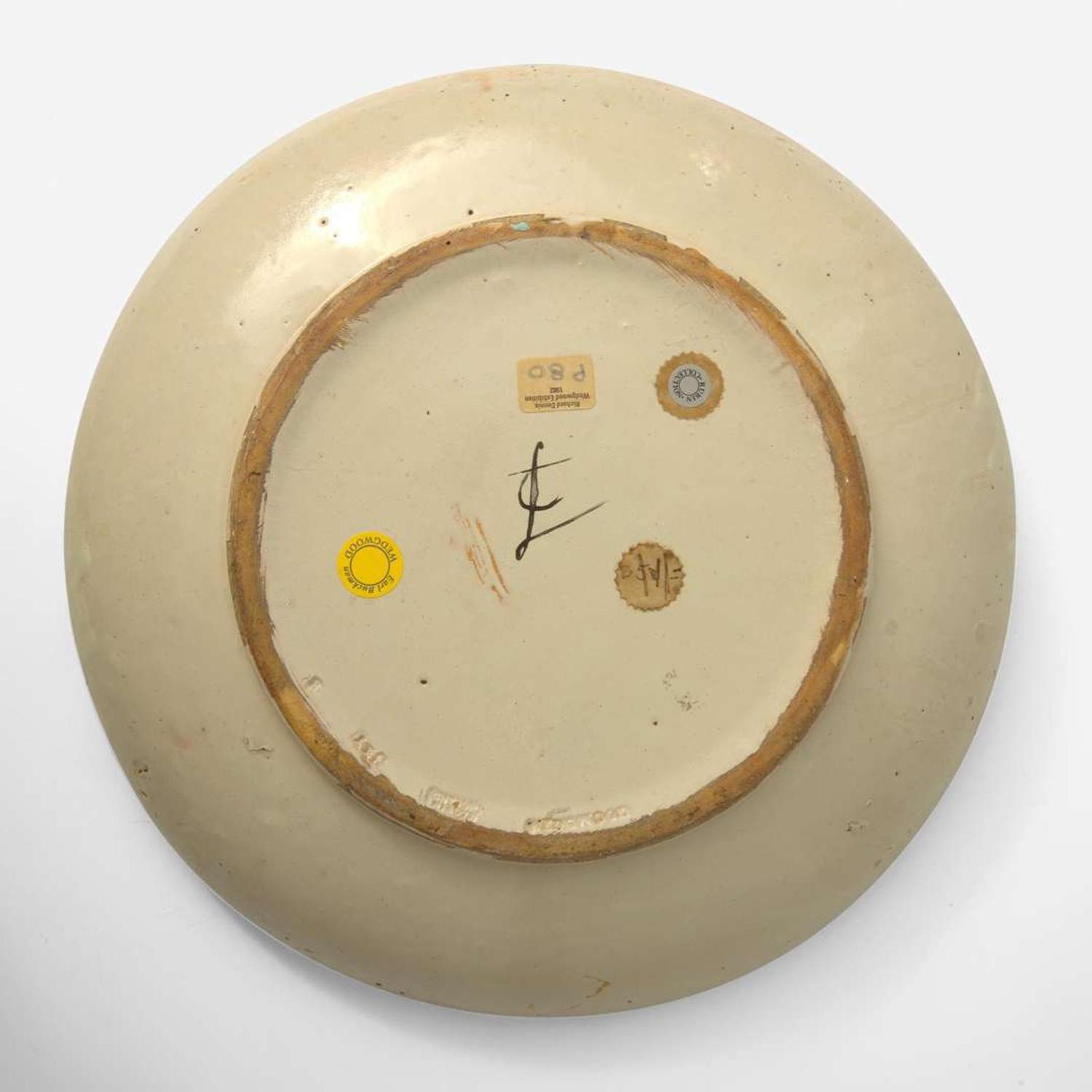 A Wedgwood Elaine Lessore (1884-1945) Decorated Stoneware Charger UK, 1920s