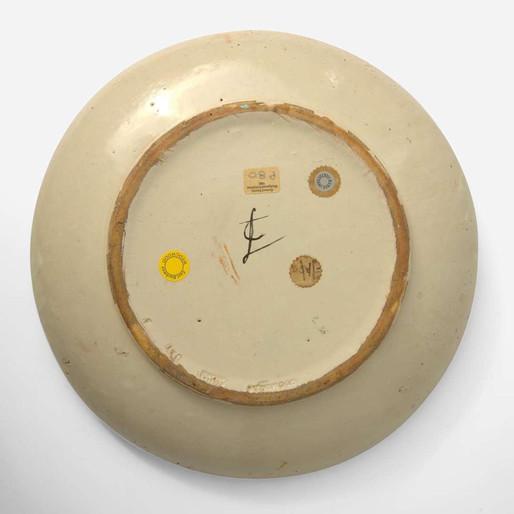 A Wedgwood Elaine Lessore (1884-1945) Decorated Stoneware Charger UK, 1920s