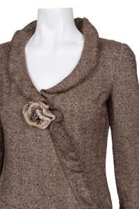 Chanel Herringbone Tweed Wrap Style Dress, Fall 2005