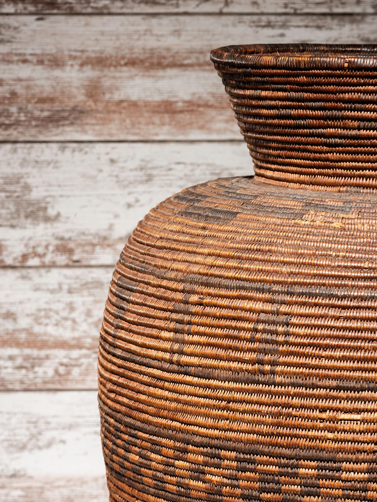 Apache Figural Basketry Olla