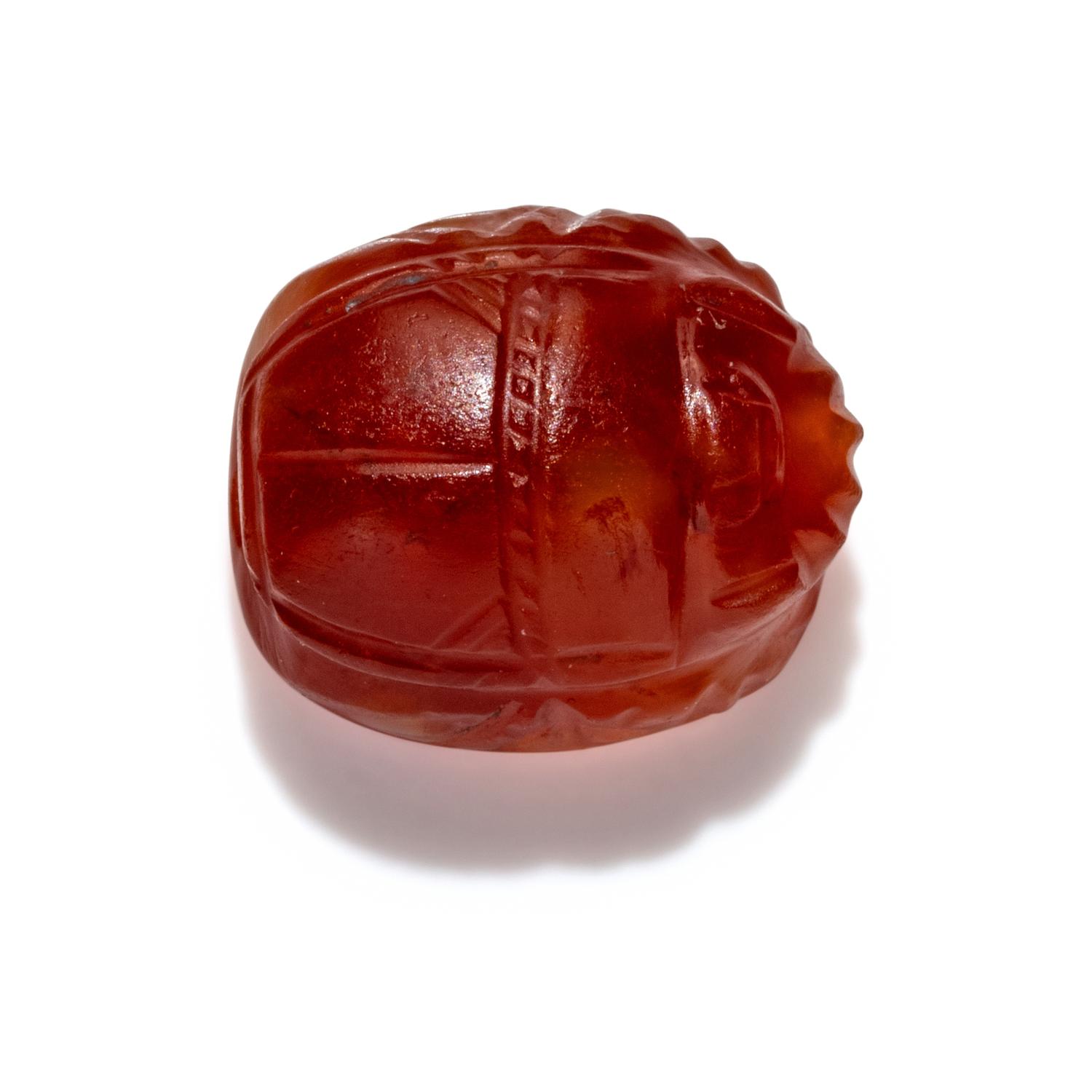 An Etruscan Carnelian Scarab with a Quadriga