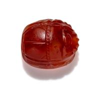 An Etruscan Carnelian Scarab with a Quadriga