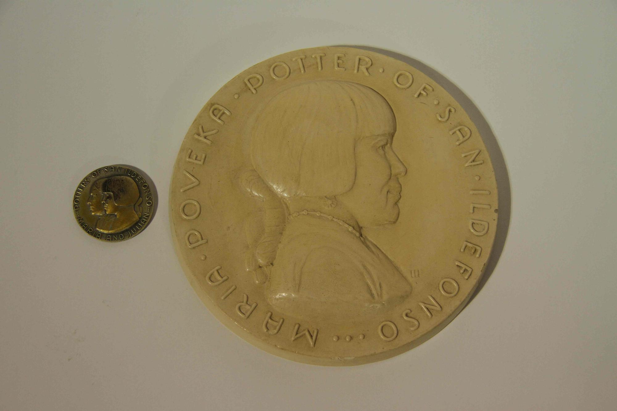 Two Pottery Articles Diameter of first 8 1/4 inches. — Maria Poveka