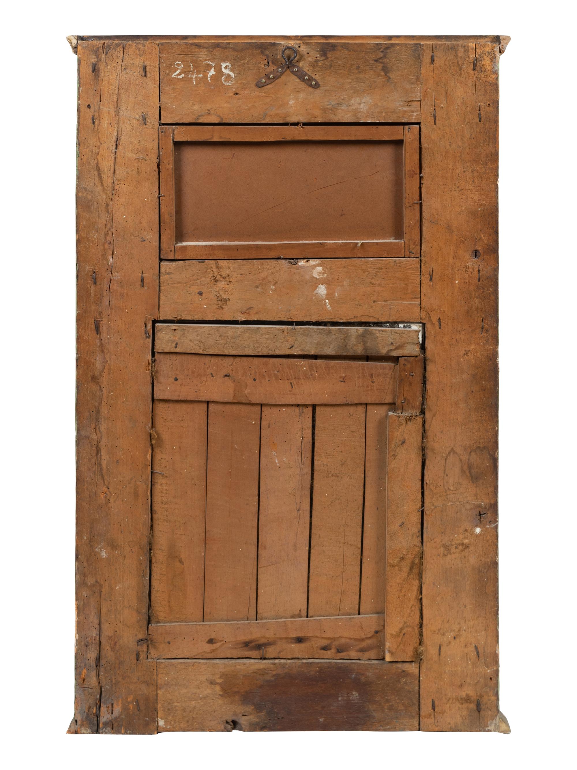 A Neoclassical Style Painted and Parcel Gilt Trumeau Mirror — EARLY 20TH CENTURY