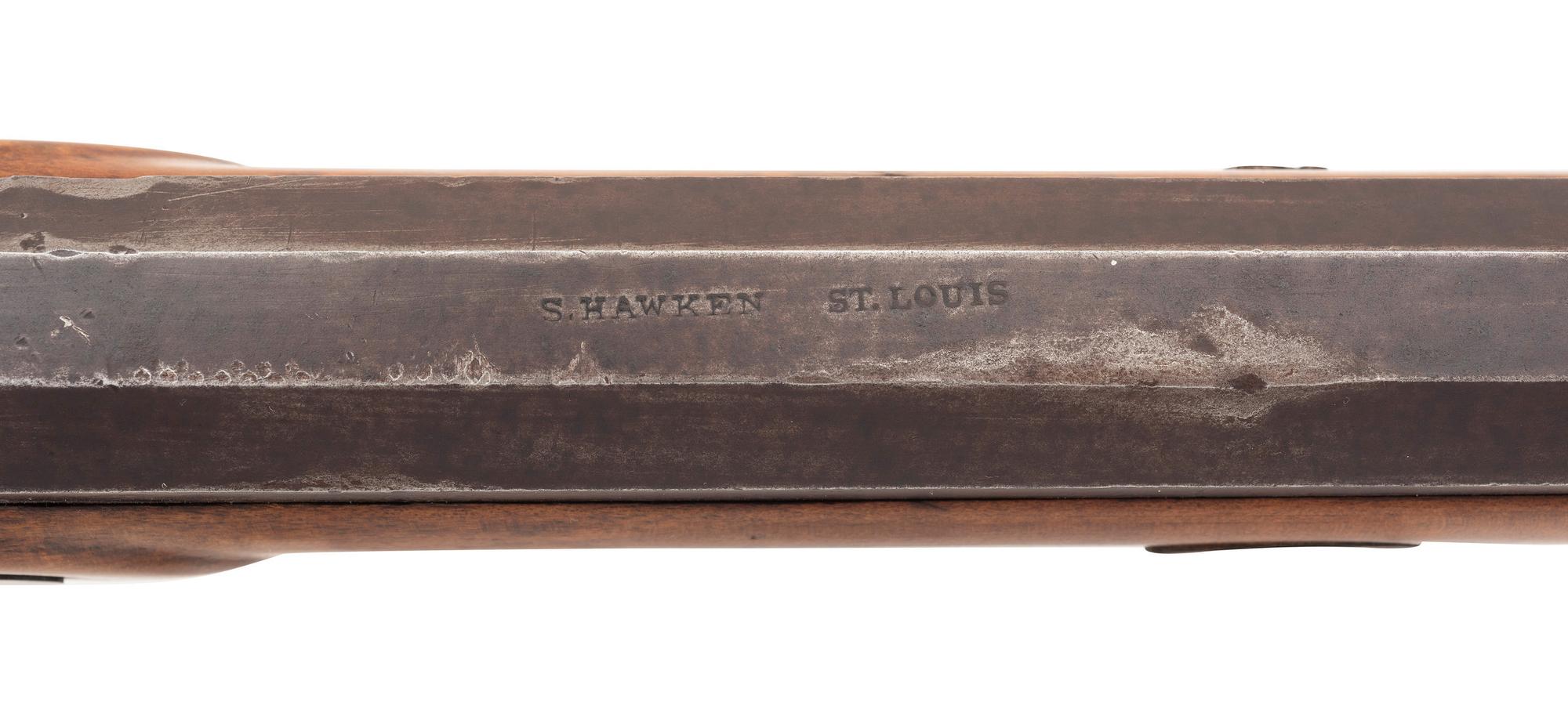 Percussion Plains Rifle by Samuel Hawken