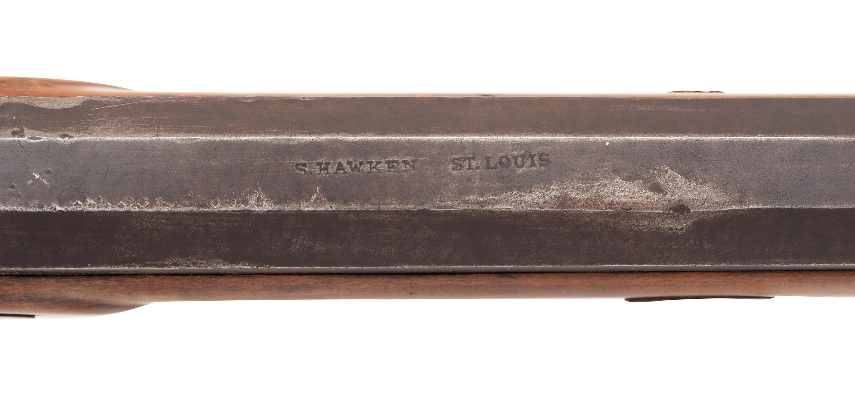 Percussion Plains Rifle by Samuel Hawken