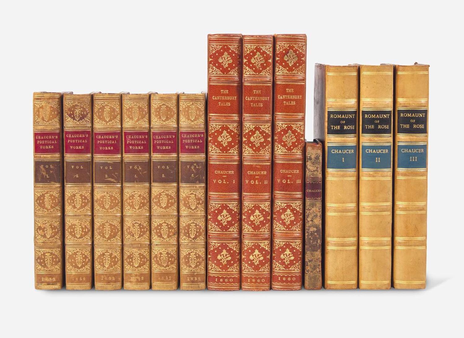 [Literature] Chaucer, Geoffrey: Group of 4 Titles