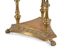 A Pair of Silvered and Gilt Brass Jardinière Stands in the Style of Maison Jansen