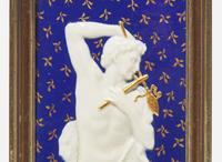 Two Wedgwood Victoria Ware Plaques, UK, 1880s