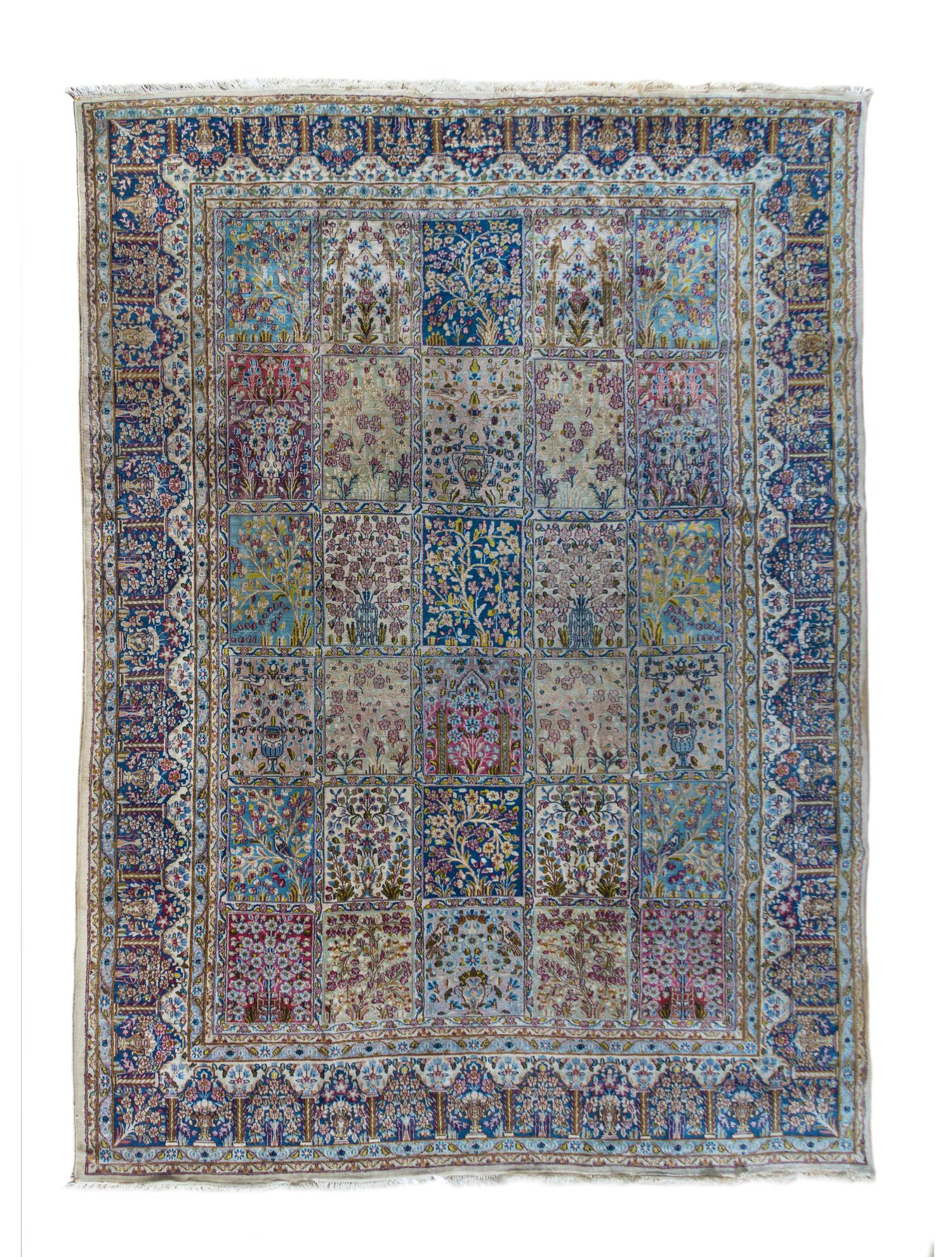 A Persian Garden Wool Rug 12 feet 3 inches x 8 feet 10 inches.