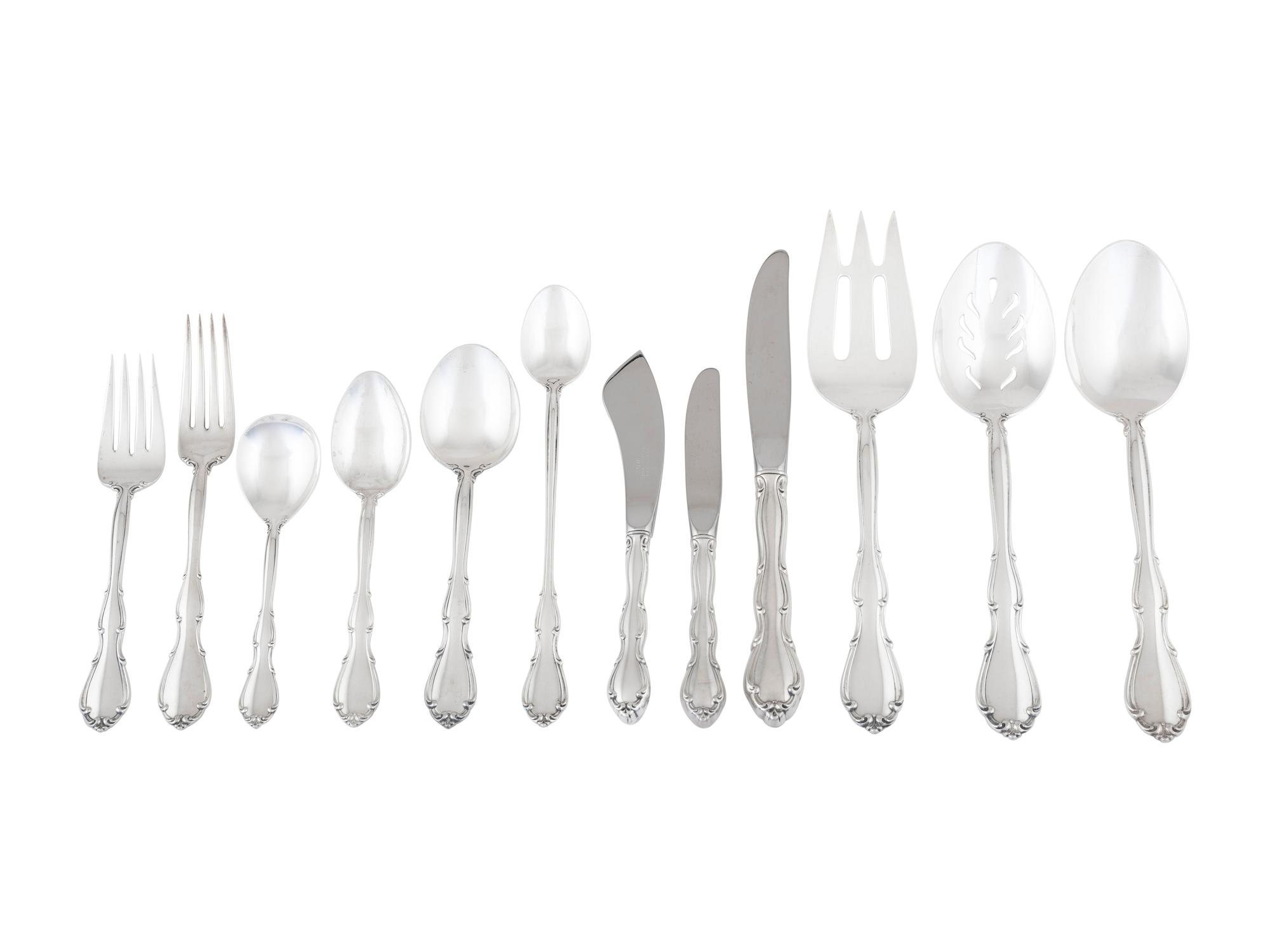 An American Silver Flatware Service