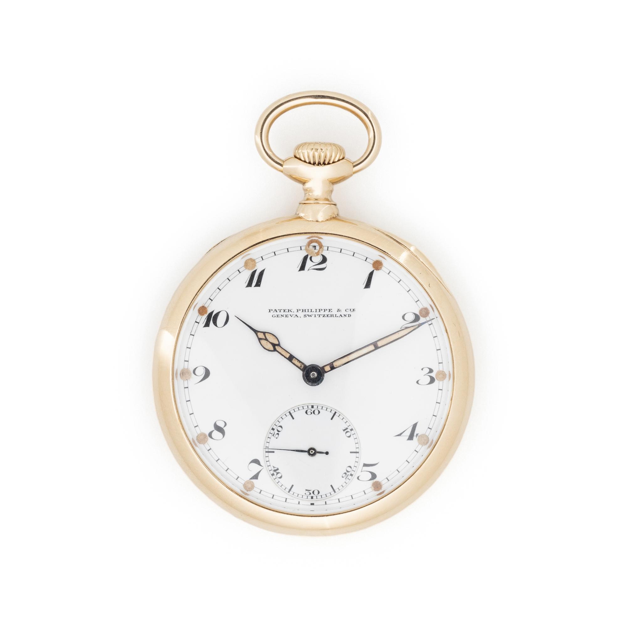 PATEK PHILIPPE & CO., REF. 404675 18K YELLOW GOLD POCKET WATCH