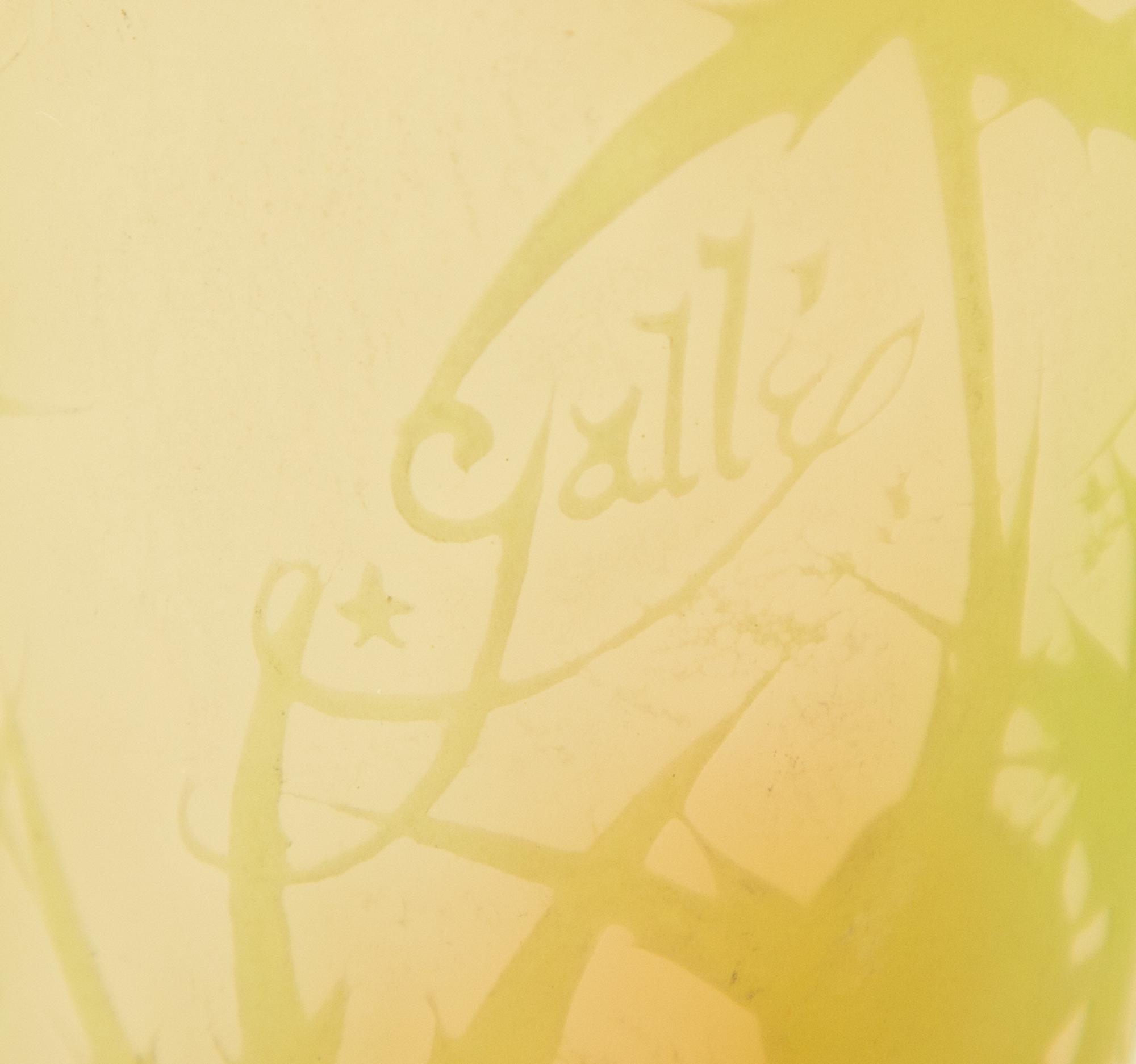 An Emile Gallé Cameo Glass Vase
