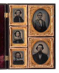 [EARLY PHOTOGRAPHY]. 6 double Union cases, incl. Two Lovers Going to the Well .