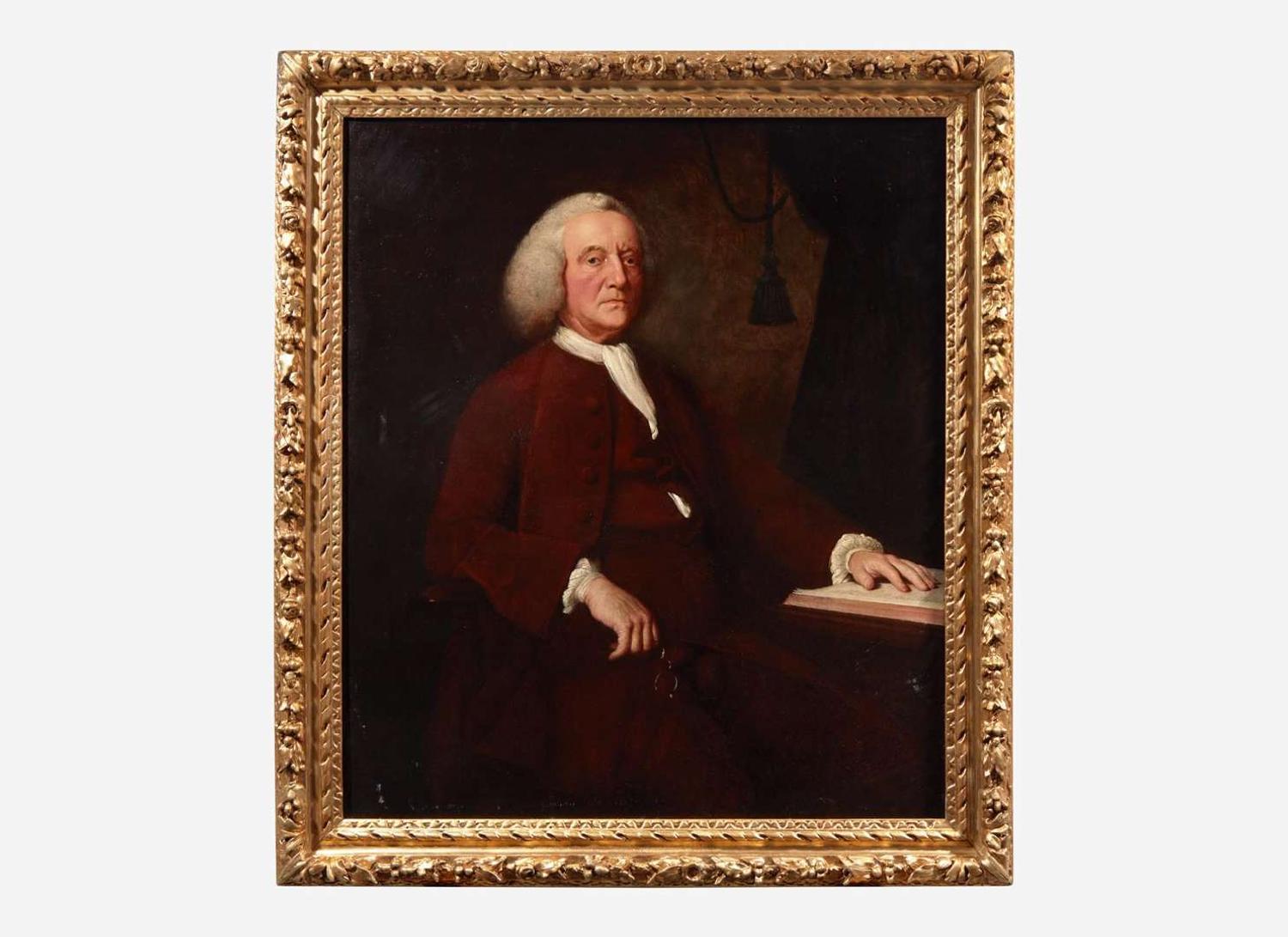 Attributed to Mason Chamberlin (English,1727-1787), An unrecorded portrait of Benjamin Franklin (1706-1790), circa 1778