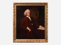 Attributed to Mason Chamberlin (English,1727-1787), An unrecorded portrait of Benjamin Franklin (1706-1790), circa 1778