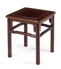 A Chinese Hardwood Stool Height 20 inches. — 20TH CENTURY
