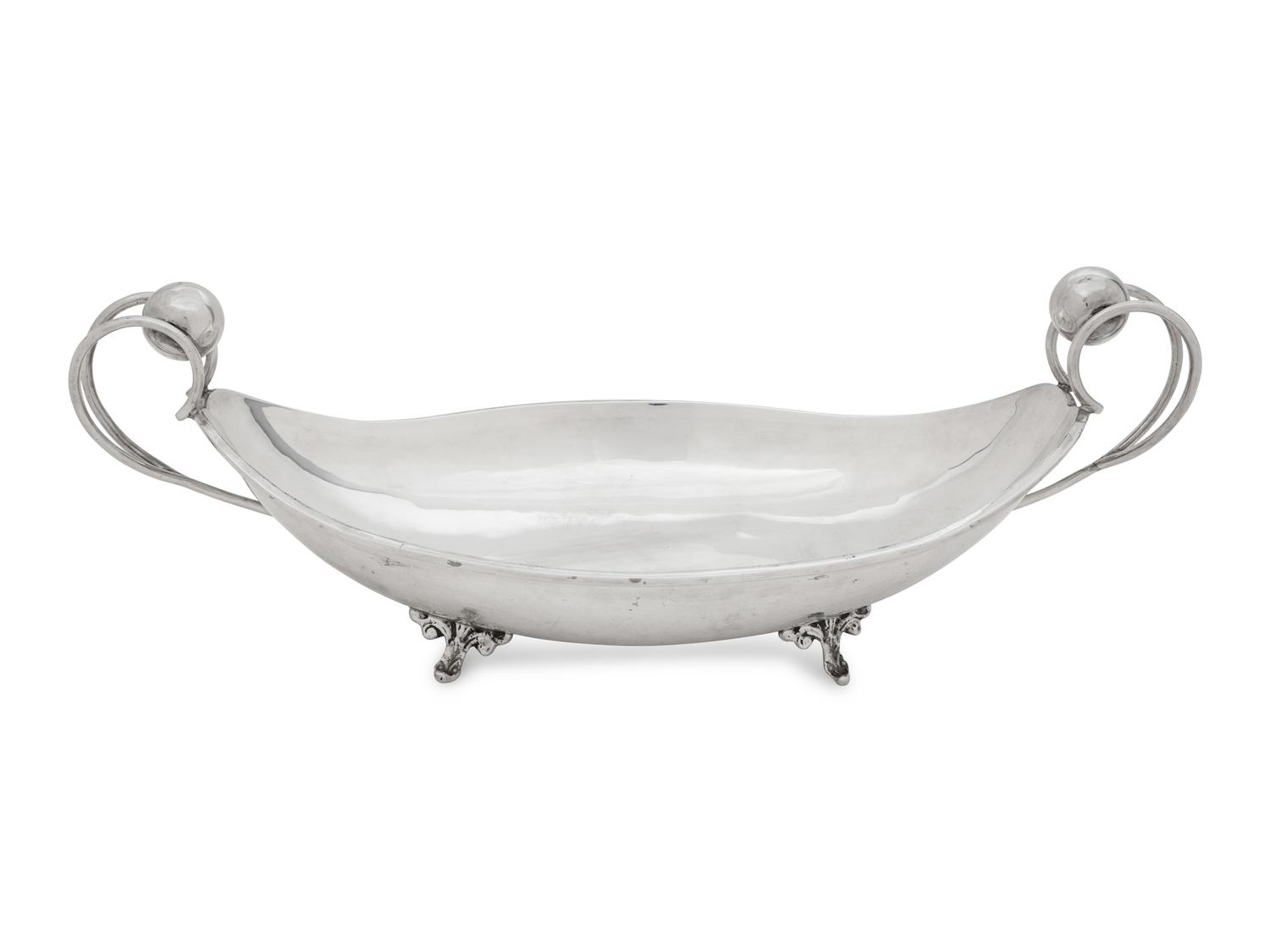 A Mexican Silver Centerpiece Bowl