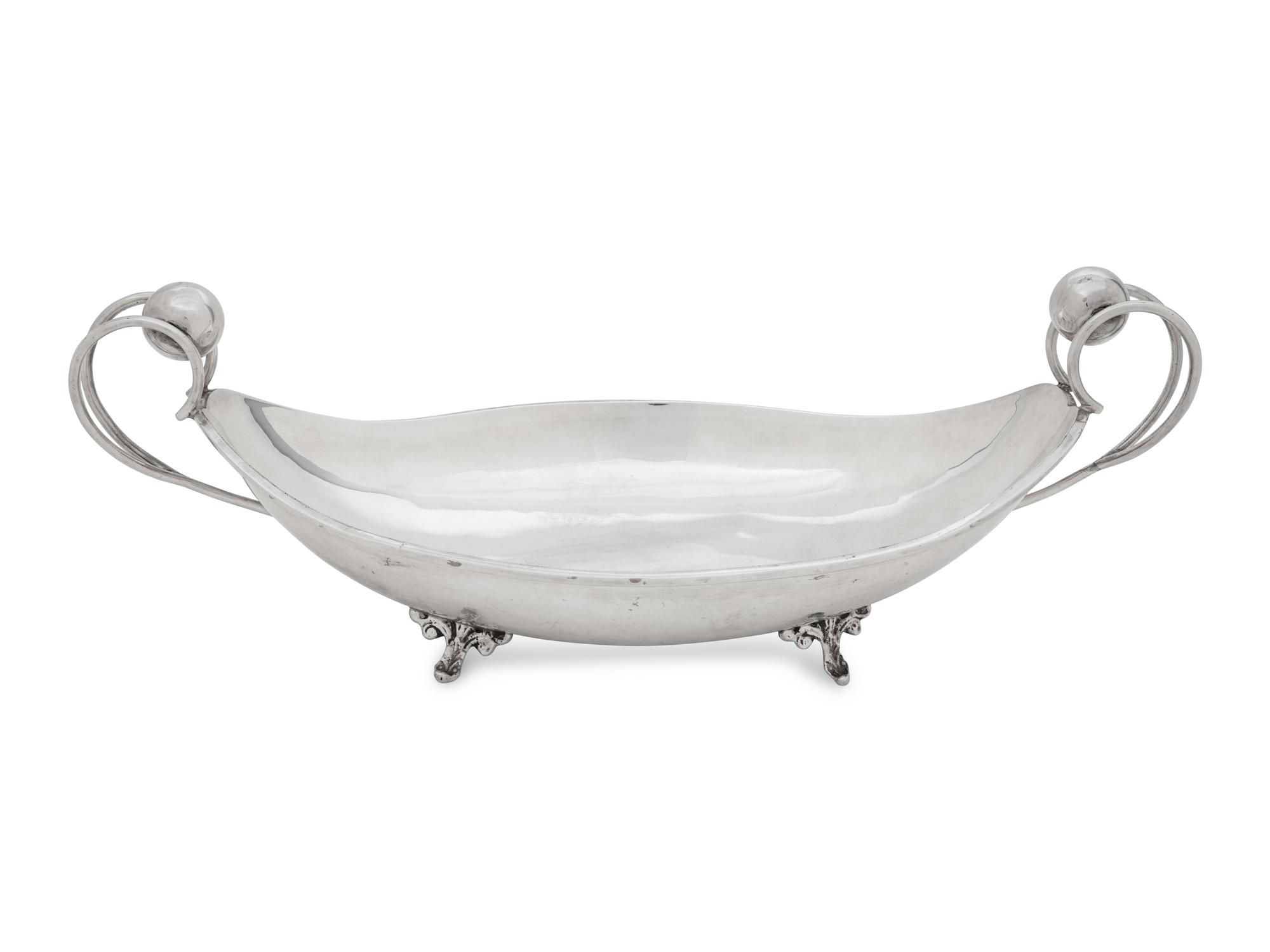 A Mexican Silver Centerpiece Bowl