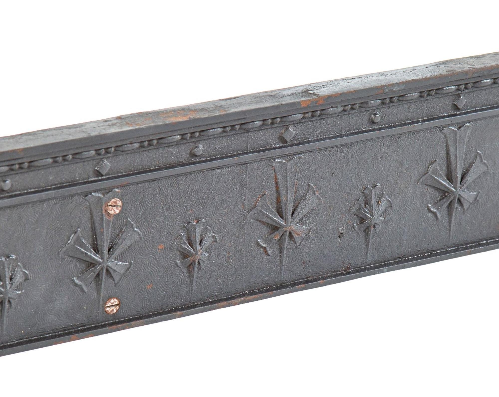 Two Burnham and Root Designed Cast Iron Headers from the Reliance Building in Chicago, Illinois