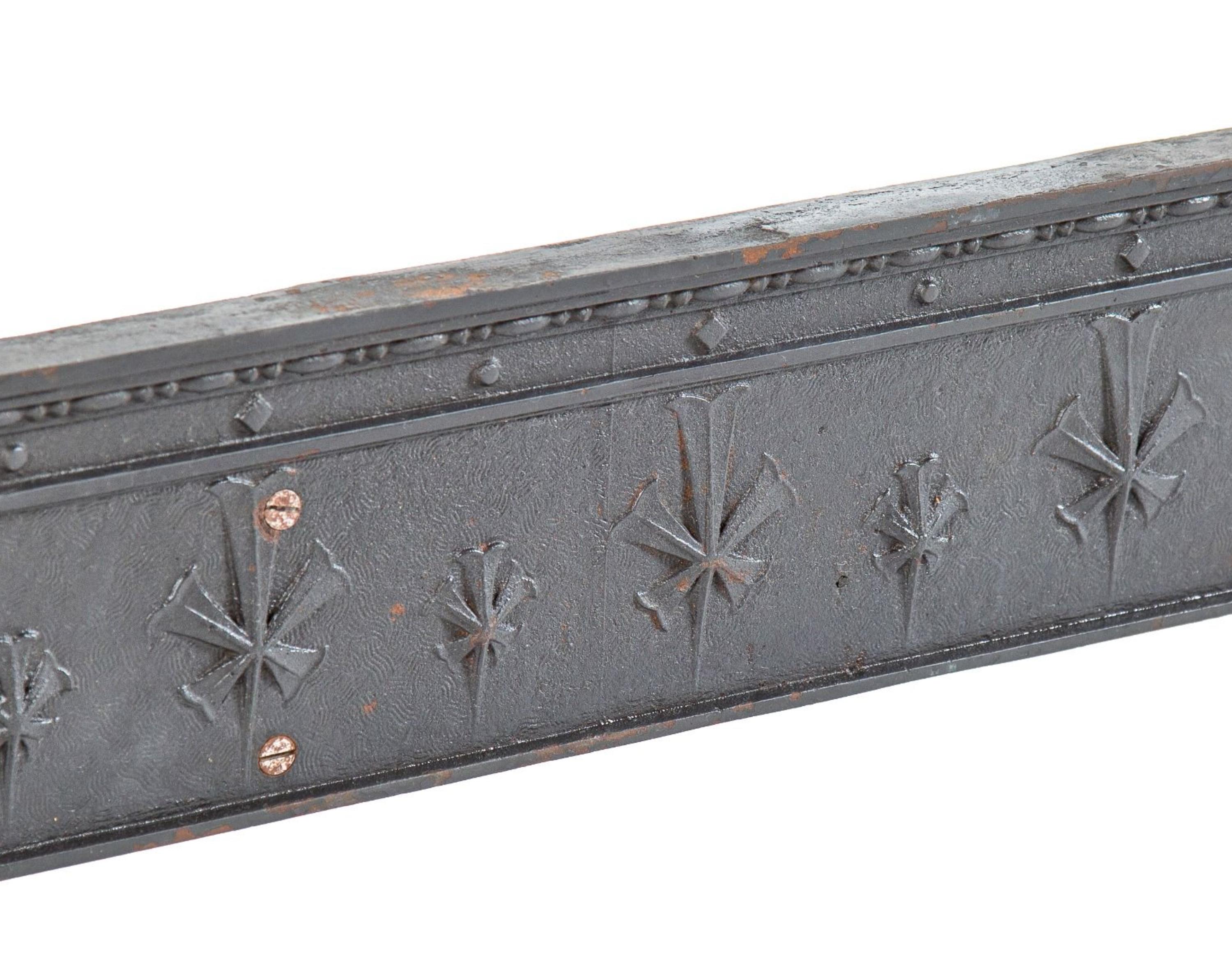 Two Burnham and Root Designed Cast Iron Headers from the Reliance Building in Chicago, Illinois