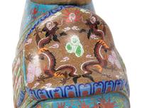 A Large Chinese Cloisonné Enamel Figure of a Horse