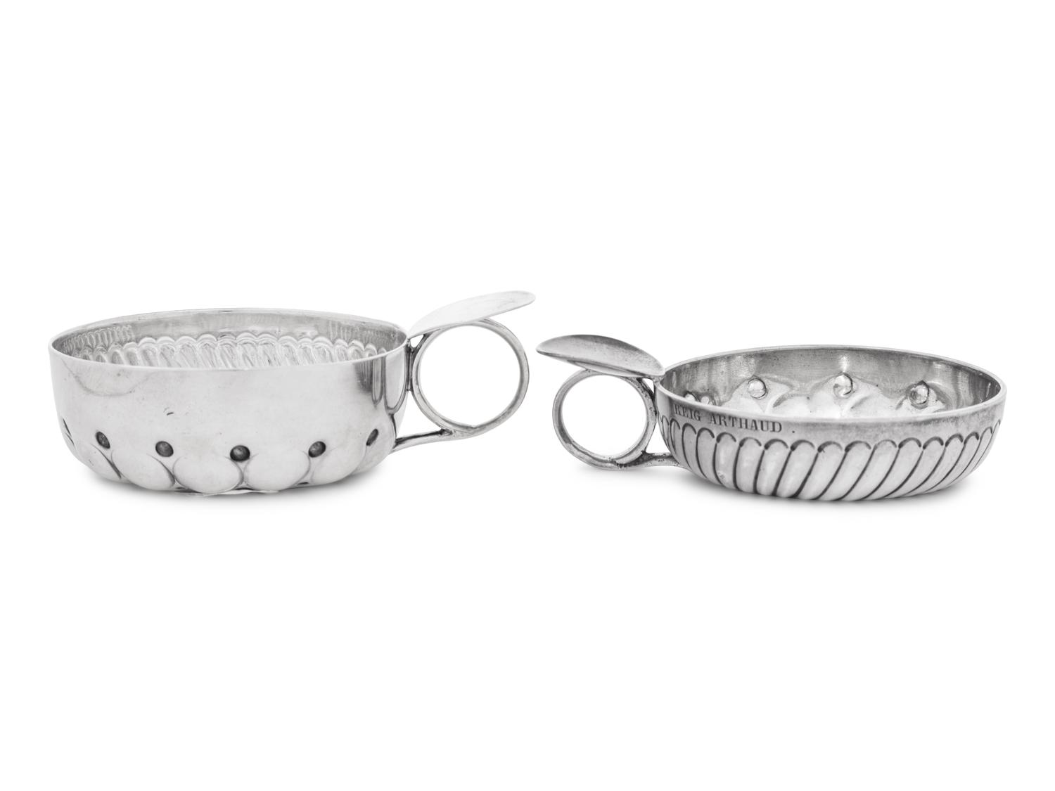 Two Silver Wine Tasters