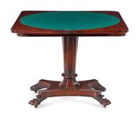 A Classical Mahogany Flip-Top Table
