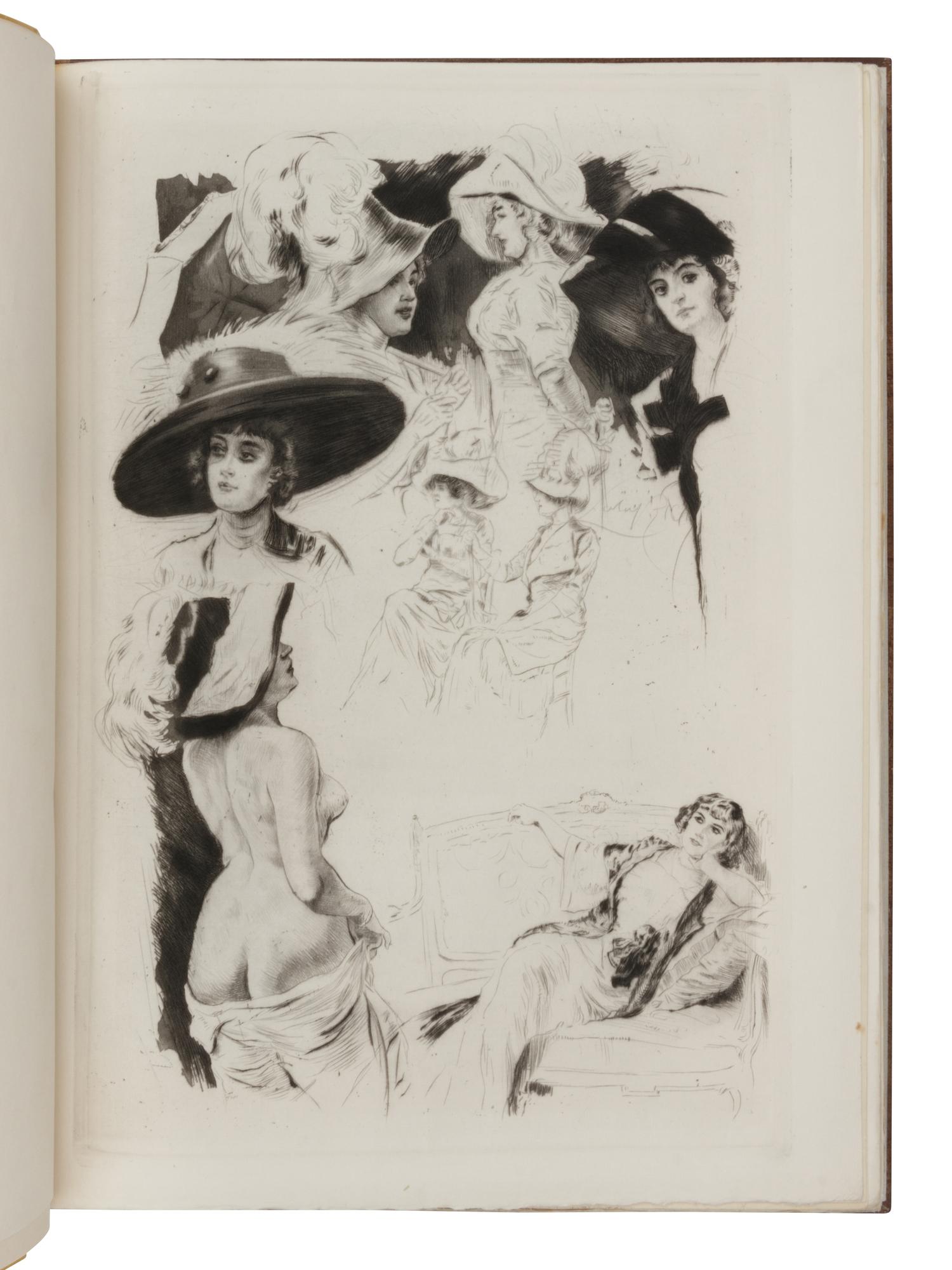 LOBEL-RICHE, Almery (1877-1950), illustrator. COQUIOT, Gustave (1865-1926). Poupées de Paris Bibelots de Luxe . Paris: Librairie de la Collection des Dix, 1912.