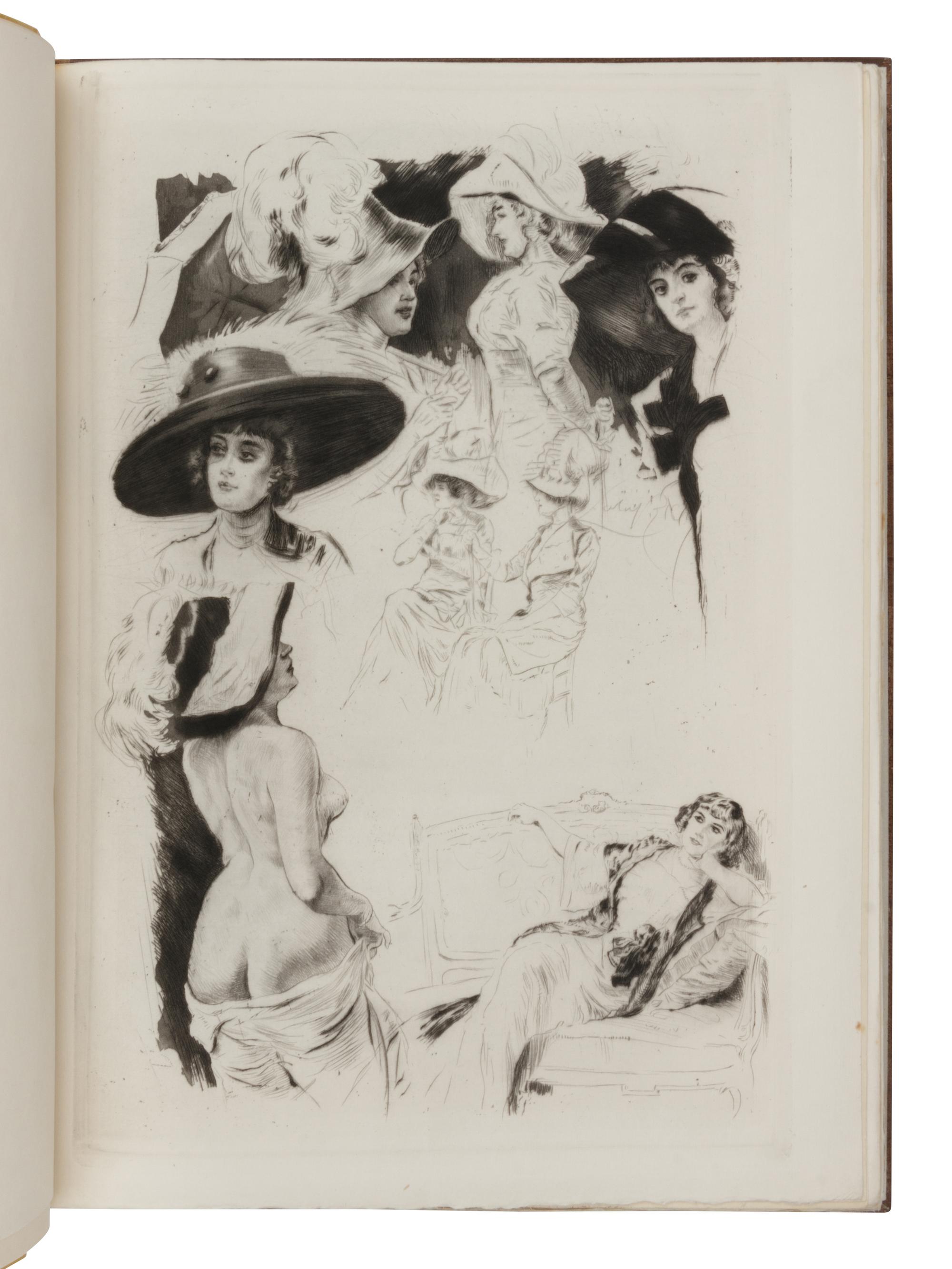 LOBEL-RICHE, Almery (1877-1950), illustrator. COQUIOT, Gustave (1865-1926). Poupées de Paris Bibelots de Luxe . Paris: Librairie de la Collection des Dix, 1912.