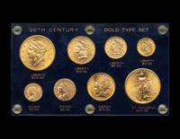 A United States Gold Coins of the 20th Century Eight-Coin Type Set